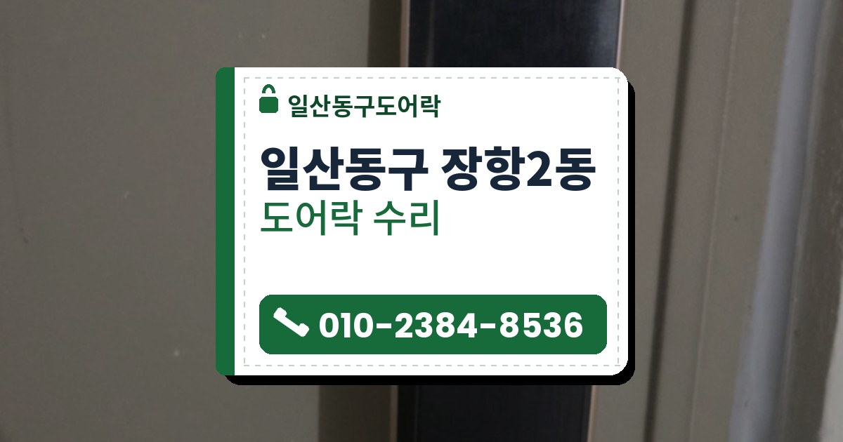 일산동구 장항2동 도어락 수리 — 일산동구도어락 안내 그림