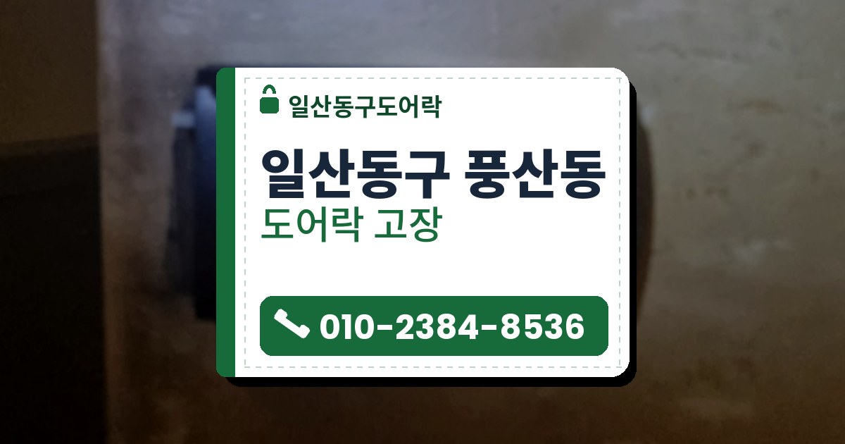 일산동구 풍산동 도어락 고장 — 일산동구도어락 안내 그림